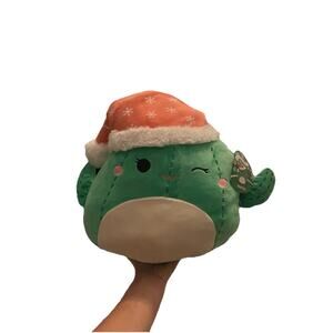 Squishmallows 12"‎ Maritza Cactus with Santa hat Medium Plush New With Tags